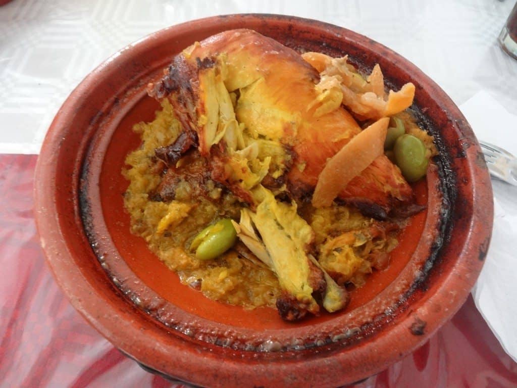 Tajine poulet citron chez oscar Progres