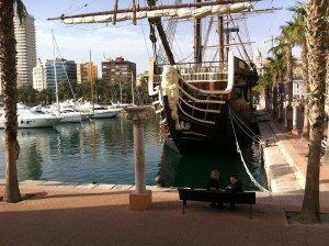 Famille nomade à Alicante
