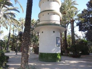 Une vue du jardin municipal d'Elche