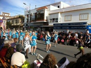 Défilé lors du carnaval à Chipiona mars 2014
