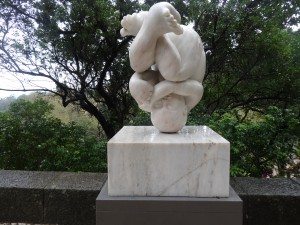 Une statue à Sintra photographiée par la famille nomade digitale