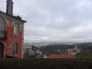 Sintra sous la pluie avec la famille nomade digitale