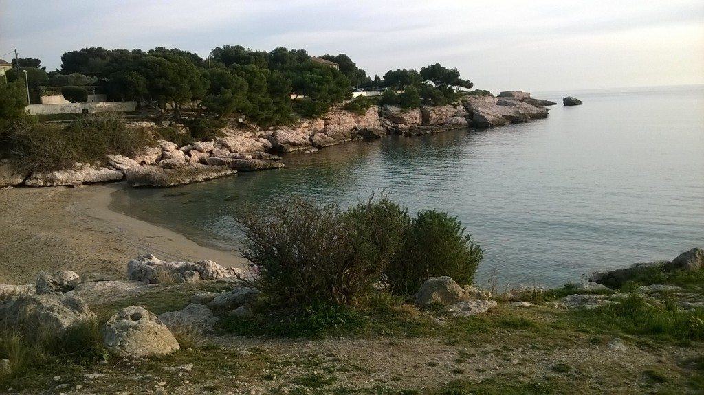 la cote bleue-petite plage de Carro-famille nomade digitale