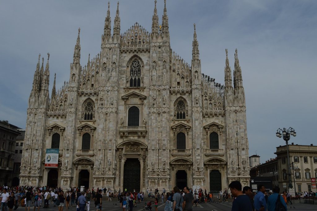 cathedrale dome de Milan-famille nomade digitale en Italie