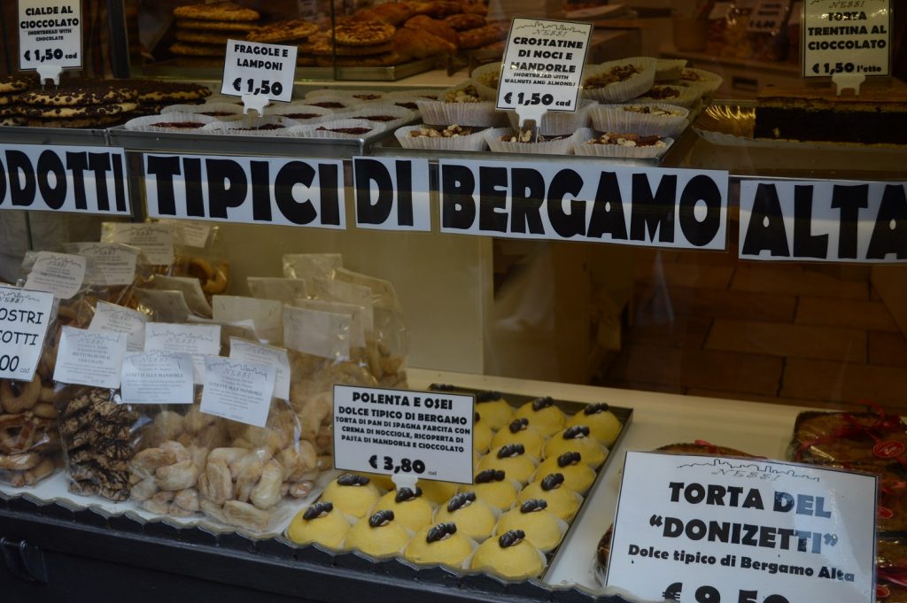 patisserie à Bergame en Italie-Famille nomade digitale