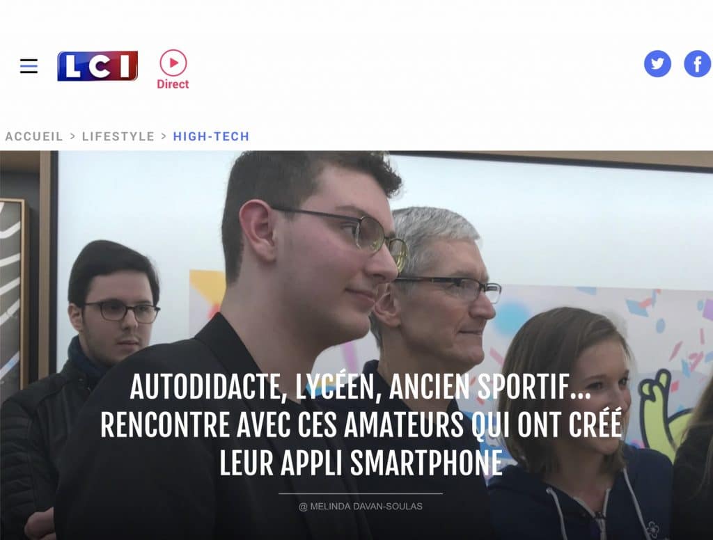 interview Logan par LCI -famille nomade digitale 