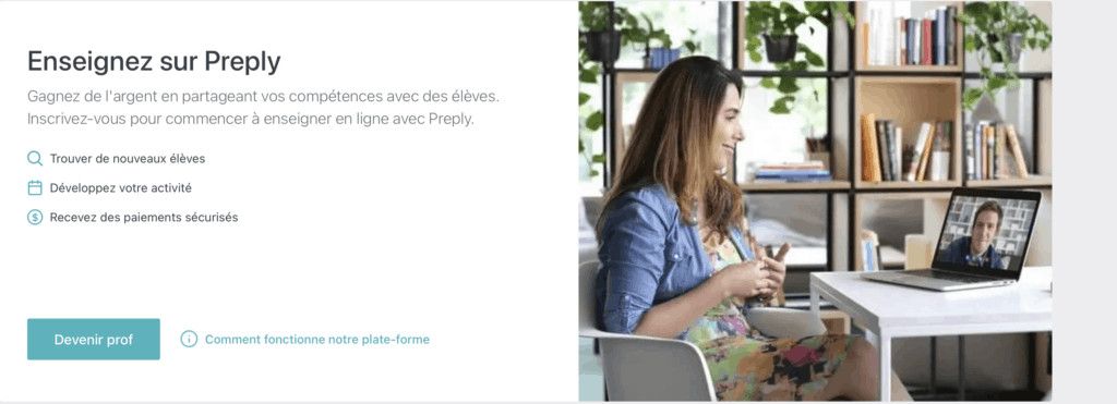 enseigner en ligne avec preply
